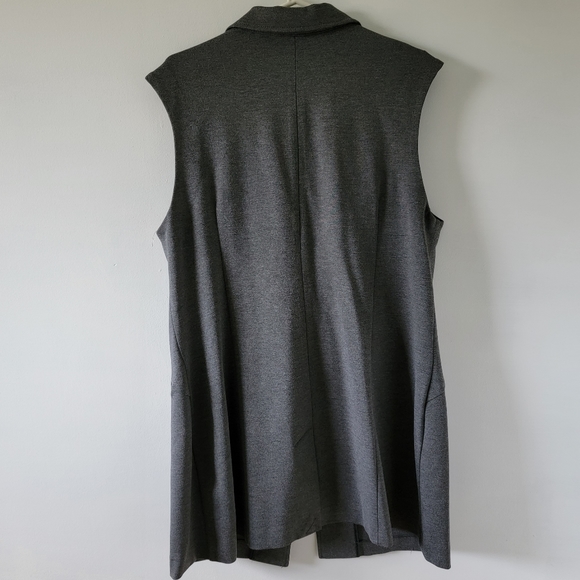 NWOT Michel Studio Collection Long Vest 12 - Picture 2 of 4